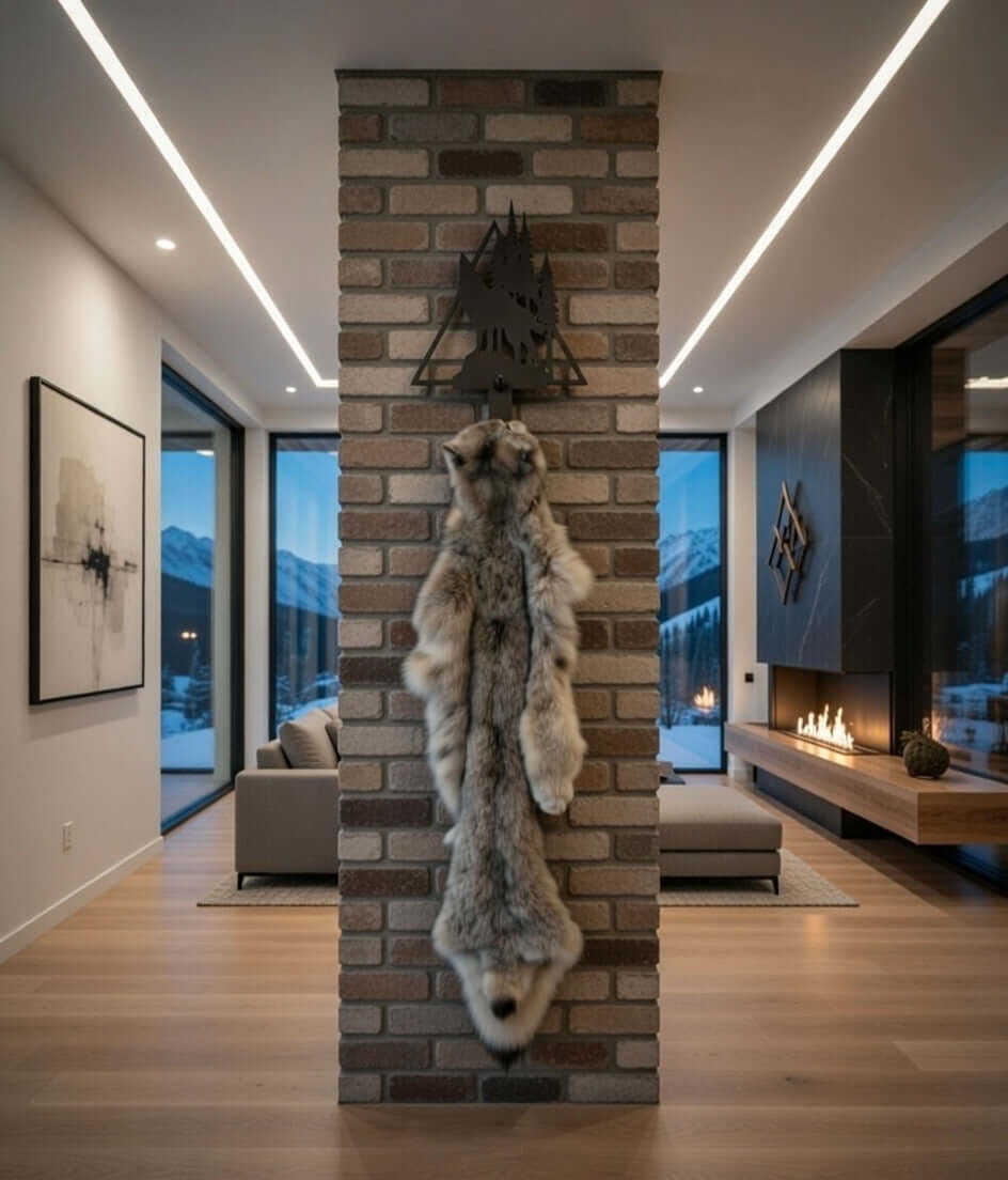 Howling Wolf Rug Hanger