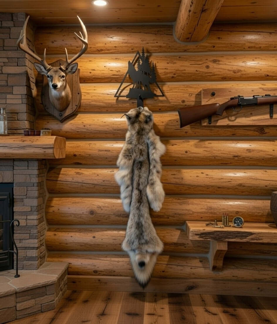Howling Wolf Rug Hanger