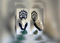 "Bear Paw Walking 2-in-1 Euro Hanger – Handcrafted Bear Trophy Mount | Hang Em High Euro Hangers"