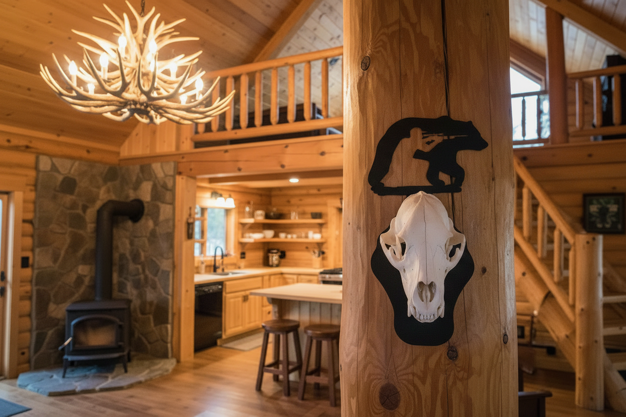 Bear Hanger on Cabin Pillar