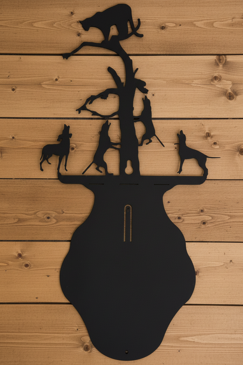 Cat Hanger on Wood Wall