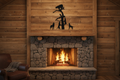Cougar Treed by Dogs Metal Wall Art – 18x20 Matte Black Laser Cut Steel | Hang Em High Euro Hangers"